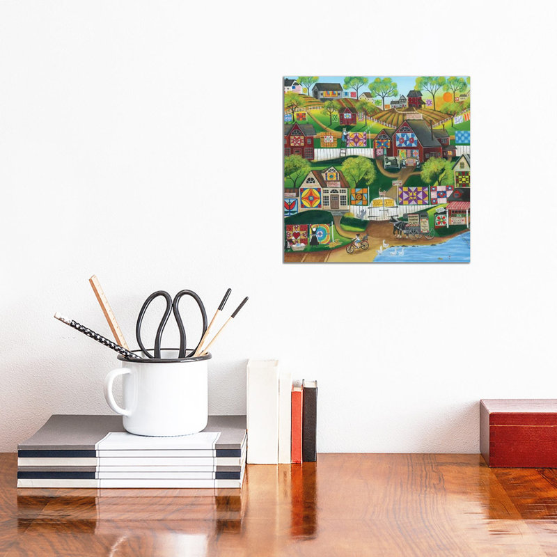 Quilt Sewing Sanctuary by Cheryl Bartley - Print on Canvas, Wrapped Canvas, 30.48 cm H x 30.48 cm W