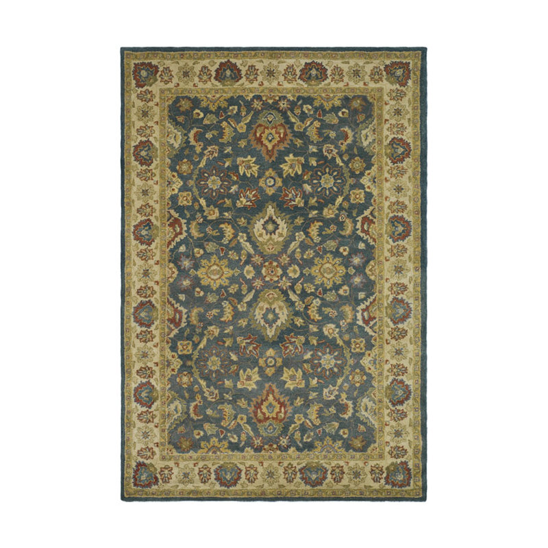 Tingley Hand Tufted Wool Oriental Rug, Oval 4'6" x 6'6"