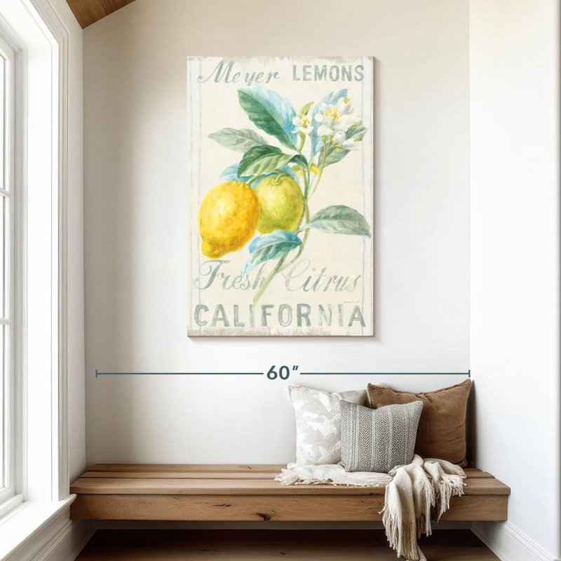 Kema Floursack Lemon II Wall Sign, 45" H x 30" W
