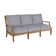 Haley Teak Outdoor Lattice Back Sofa