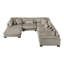Canapé modulaire avec repose-pieds 6 pièces Koah Beth-131278570