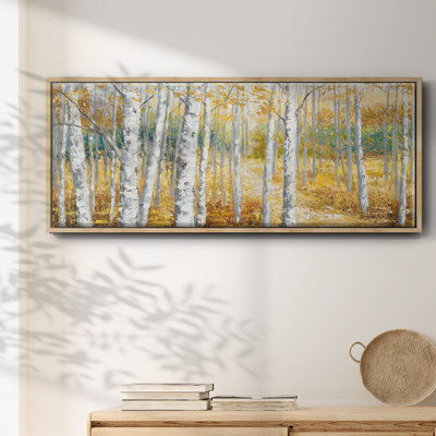 Birch Path II - toile encadrée