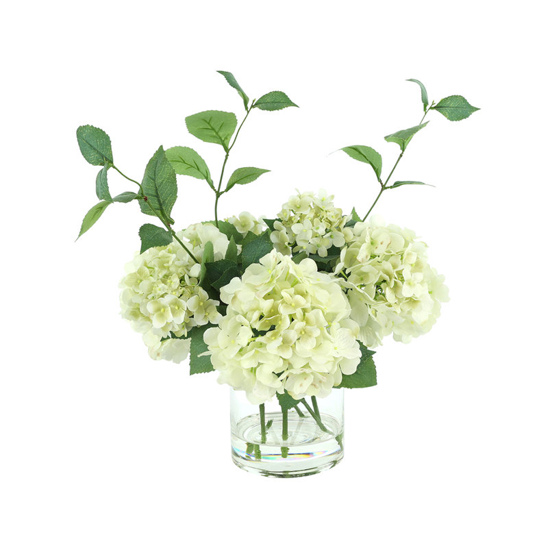 Spring Additions Hydrangea Flower Spray Arrangement, White