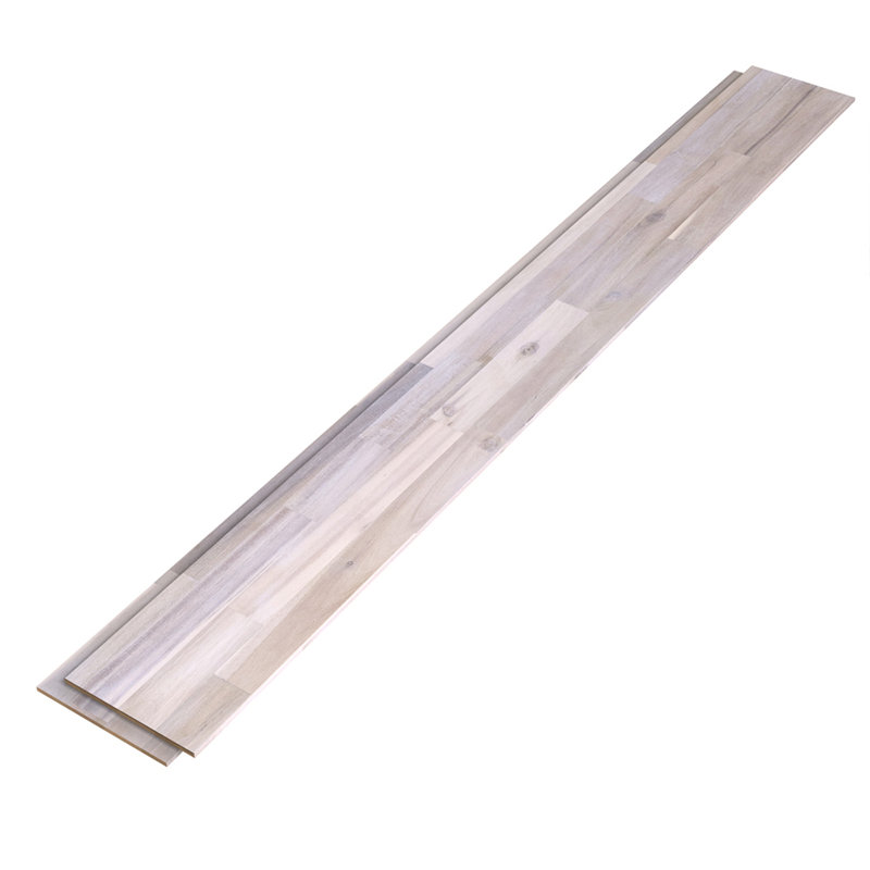 Panneau mural 6 po x 48 po Shiplap, Blanc biologique