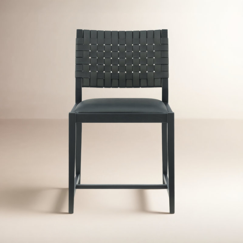 Morrow Solid Wood Side Chair, Black