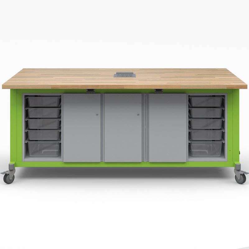 Table rover avec plateau escamotable Explorer, Pomme verte