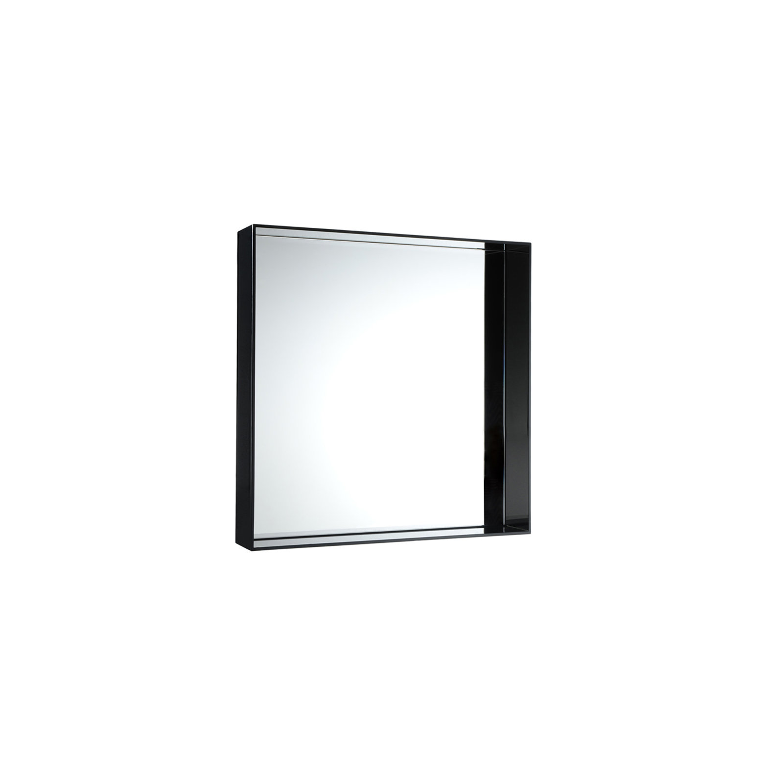 Only Me Accent Mirror, 19.69" x 19.69", Glossy Black