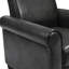 Fauteuils d'appoint, fauteuil confortable, fauteuil de lecture, salon, chambre à coucher, bureau, salle d'attente, similicuir, gris foncé