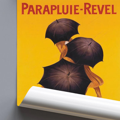 «ACHETER DE L'ART POUR MOINS» sous licence officielle Cappiello Parapluie Revel 1922, affiche d'art rétro 24 x 36 po - reproduction décorative - papier affiche - prête à encadrer