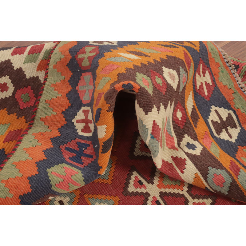 Tapis oriental kilim à teinture végétale 5 x 9