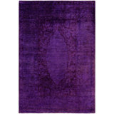 Overdyed One-of-a-Kind 6' 1" X 9' 1" Hand Knotted Area Rug
