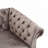 Camberley 39.5" Wide Tufted Chesterfield Club Chair with Scrolled Arms, Nailhead Trim, and Turned Legs-388164770