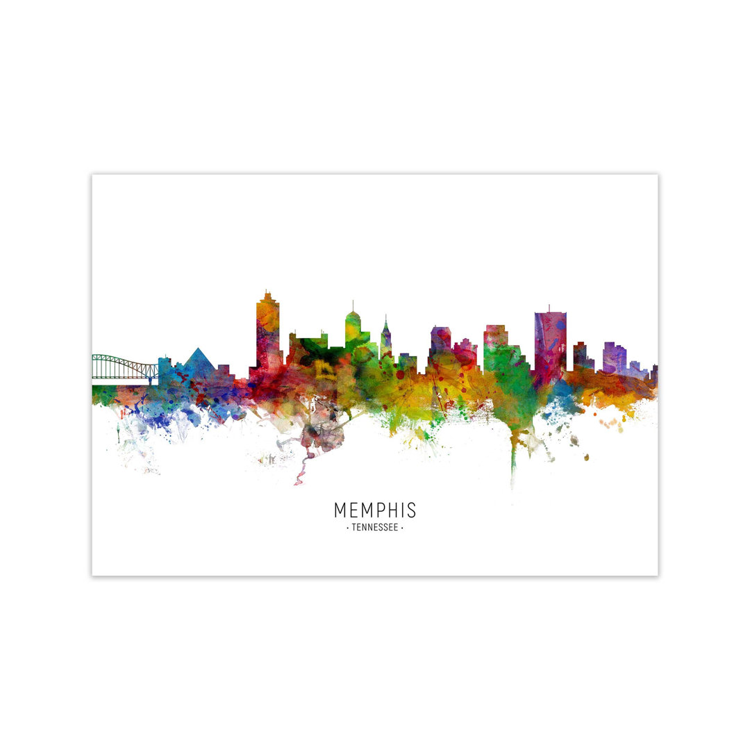 Memphis Tennessee Skyline by Michael Tompsett - Print