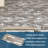 6" W X12" L PVC Peel and Stick Backsplash Tiles with Stone Metal Look, Self-Adhesive Wall Tiles,Easy Install-110145843