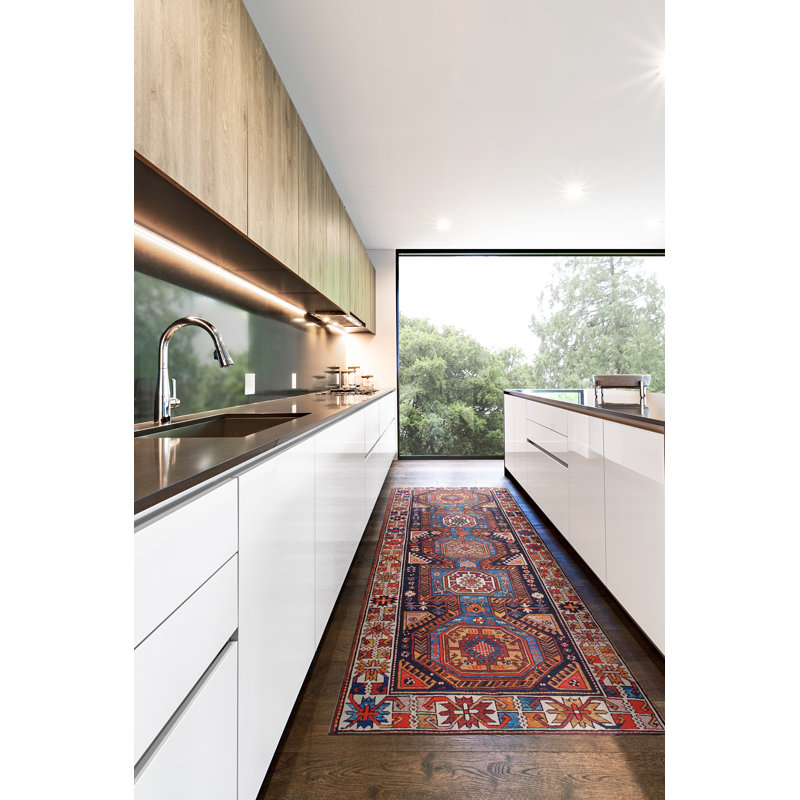 Kaden Abstract Hand Woven Area Rug Set, Runner 66 x 200cm