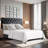 Winston Porter Fabric Upholstered Bed Frame with Adjustable Headboard-1021784448-1021784454