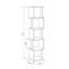 Bibliothèque Chunchula H 63,27 "x l 13,75"-86858762