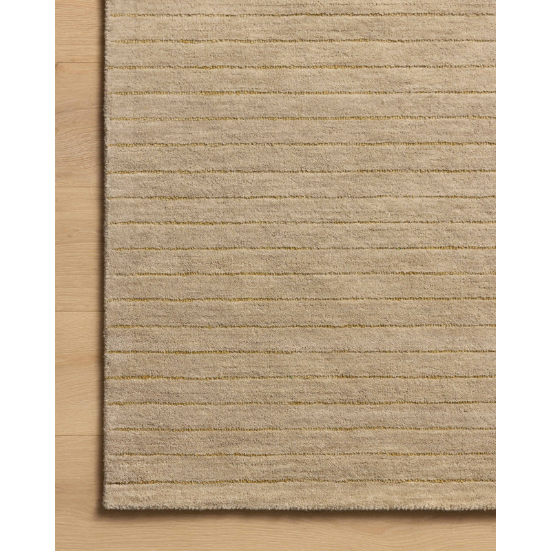 Chris Loves Julia x Loloi Henry Beige / Wheat Area Rug, Rectangle 3'6" x 5'6"