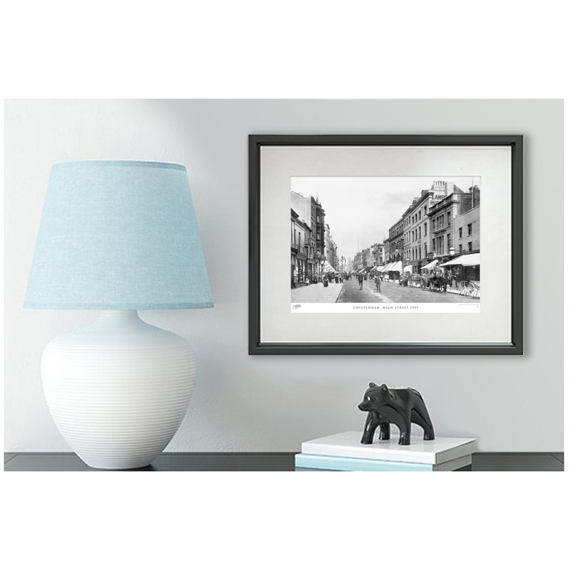 Cheltenham, High Street 1901 by Francis Frith - Single Picture Frame Print, 28cm H x 36cm W x 2.3cm D
