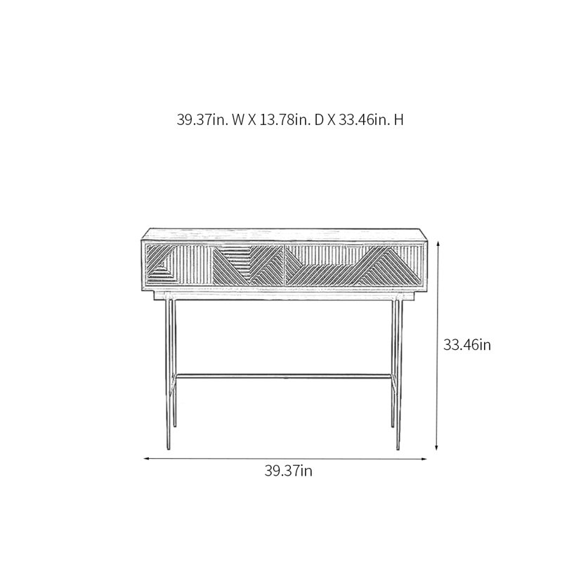 Console Modern Minimalist Luxury, H 33,46 po x l 39,37 po x P 13,78 po