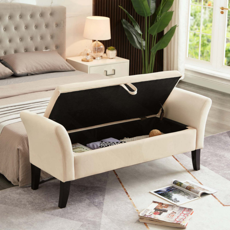 Banc rembourré Encinal, Beige