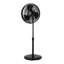 Ventilateur brumisateur d'extérieur sur pied, 3 vitesses, 40,6 cm (16 po), noir, hauteur réglable, prise GFCI, oscillation, base stable, oscillation grand angle de 75°, tête inclinable.