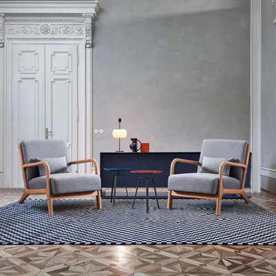 Fauteuil d'appoint rembourré de 26 po de largeur avec un coussin supplémentaire Bonnita