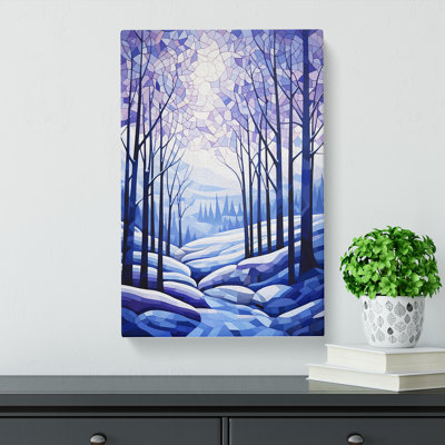 Winter Landscape Cubism No.2 - Wrapped Canvas
