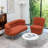 Berrier Boucle Swivel Barrel Chair-196968106