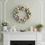 Vickerman 13" Artificial Pastel Easter Egg Wreath on a grapevine base.