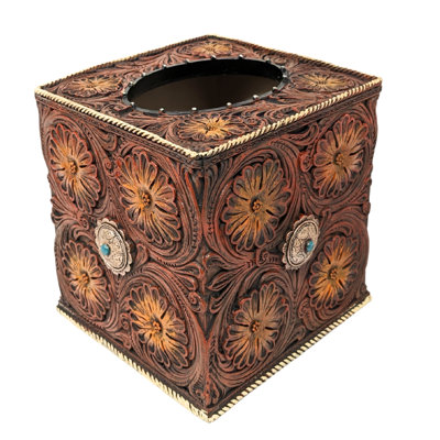 Porte-boîte à mouchoirs en résine