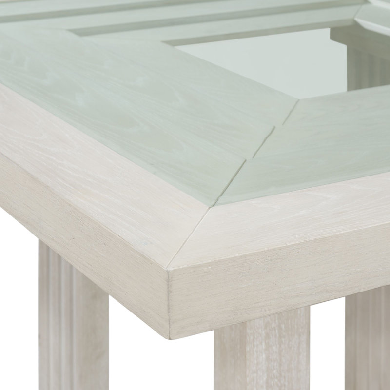 Table de comptoir carrée Latitude White Randell