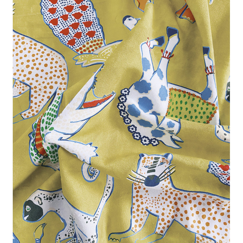 Tissu de coton Hullabaloo, Jaune