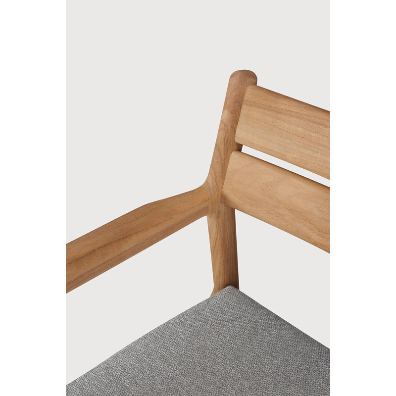 Jack Outdoor Teak Dining Armchair, Mocha