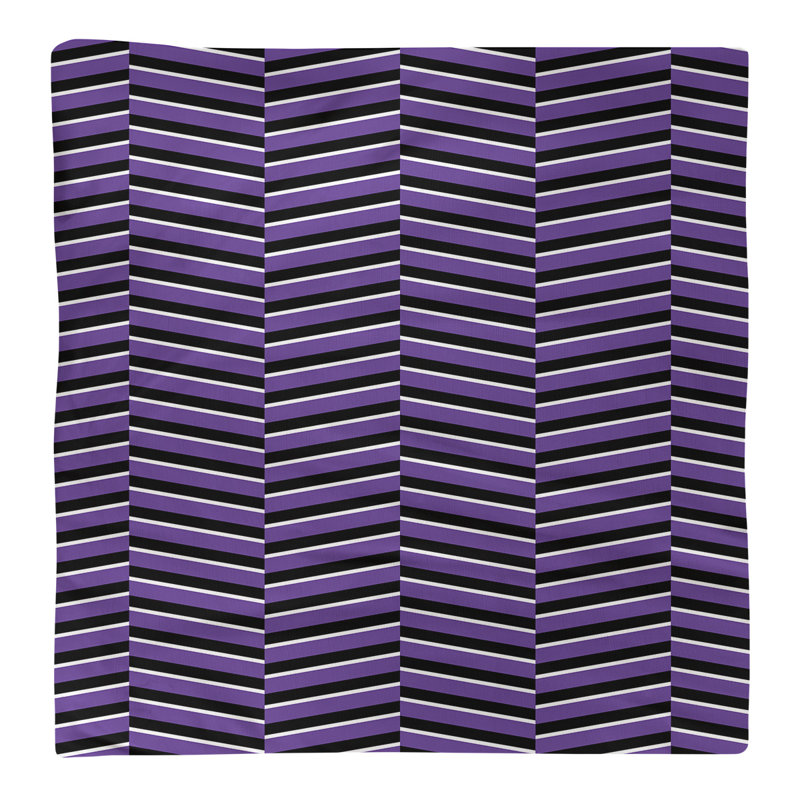Jaya Cotton Chevron Square Napkin, Purple, 0.1" H x 22" W x 22" D, Cotton Twill