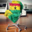 Coussin d’illustration du ghana flag-29828400-29854993