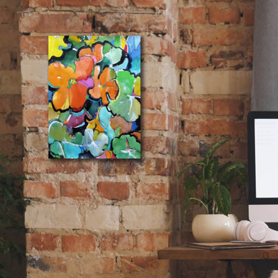 Nasturtiums' by Emily Weil Canvas Wall Art