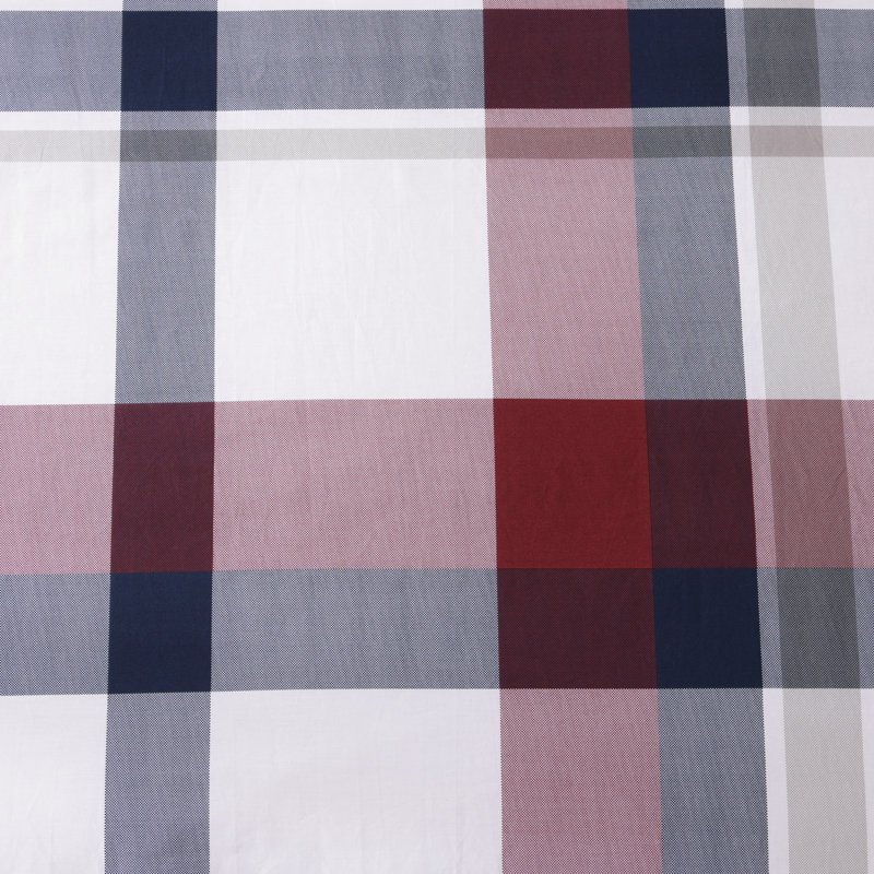 Ensemble d'édredon réversible en coton Tommy Hilfiger, Édredon pour lit simple + 1 taie décorative stan