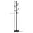 Black Coat Rack with 18 Hooks