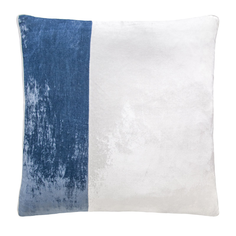 Square Pillow Cover & Insert, Denim, Square 22"