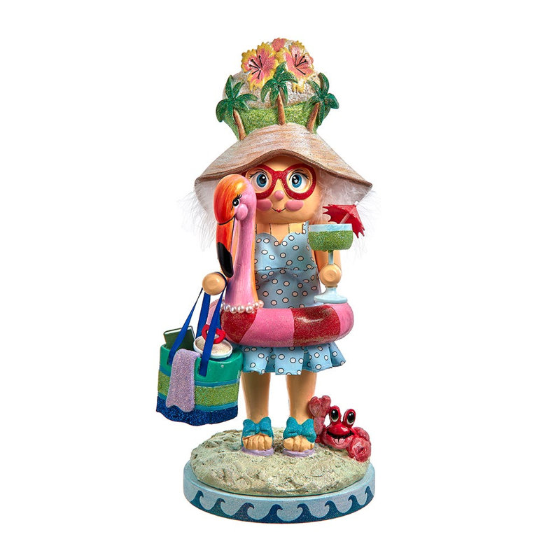 Kurt Adler Hollywood Nutcracker Collection, Beach Girl, 15in