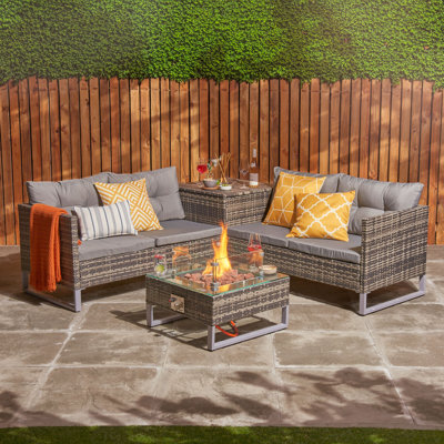 Kaster 4 - Person Seating Group with Cushions