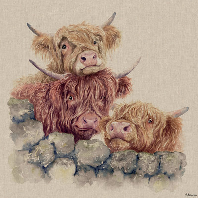 Neighbourhood Watch by Jane Bannon - Wrapped Canvas Print
