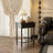 Classic Black Nightstand With Solid Wood Legs And Storage Drawer-531369875