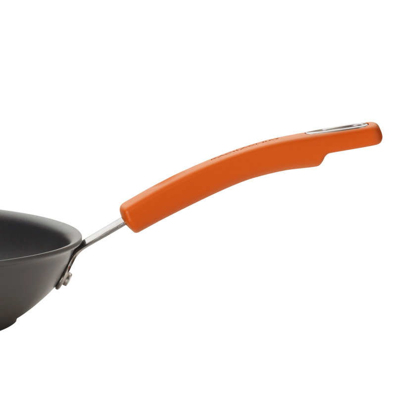 Gray and Orange 14-Piece Nonstick Aluminum Cookware Set
