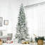 Arbre de Noël artificiel pin enneigé 9 pi avec branches réalistes et 1159 pointes, vert