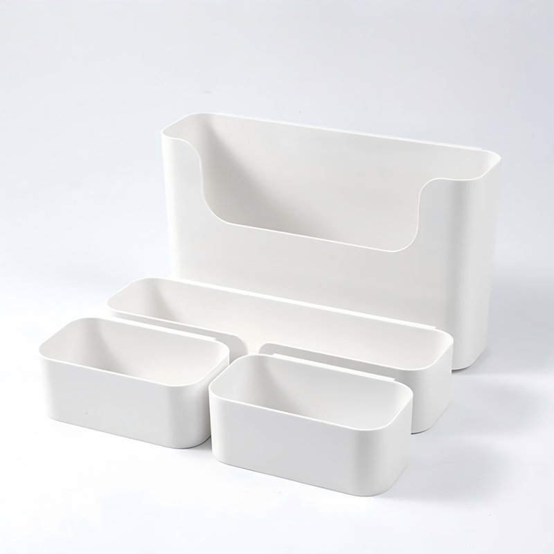 Porte-étagère de rangement pour porte d'armoire adhésive, porte-étagère de porte pour évier, cuisine, salle de bain, garde-manger, garde-robe, garde-robe, blanc