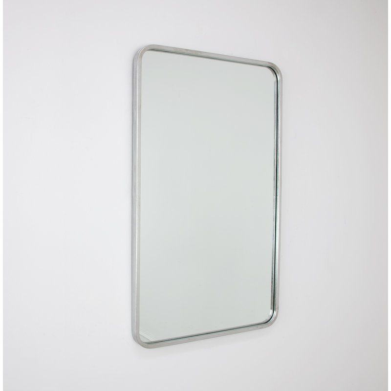 Bolu Rectangle Metal Mirror, Silver