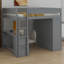 Lit mezzanine avec placards et bureau à 2 tiroirs avec armoire-2047555391