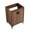 Meuble-lavabo 24 po sans lavabo supérieur, rangement moderne avec 2 portes. Fabrication en bois d'ingénierie, To. Style américain, brun, comptoir de 23,33 po x 17,54 po 32,65 po, armoire, portes à fermeture douce